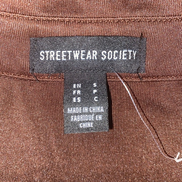 STREETWEAR SOCIETY Brown Romper Dress with Waist Cuts - Picture 4 of 4